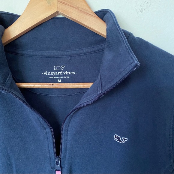 Vineyard Vines Navy Quarter Zip - Medium - Picture 6 of 6